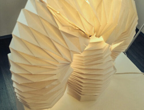 White Origami Lamp